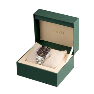 Orzu Watches - Automatic - Brown Steel Bracelet