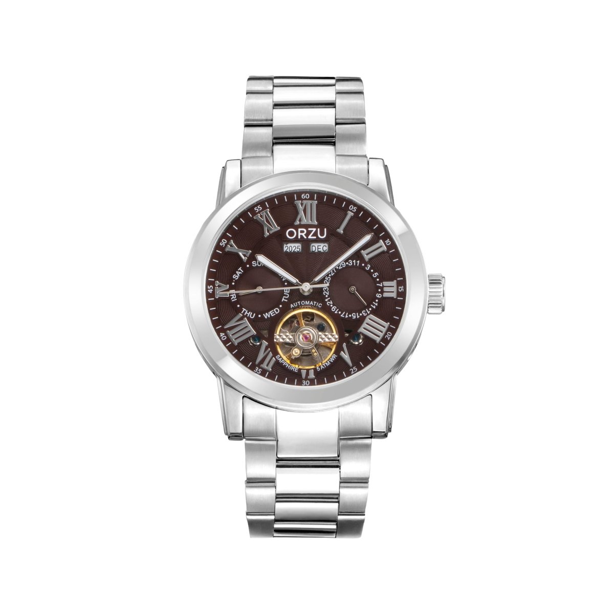 Orzu Watches - Automatic - Brown Steel Bracelet