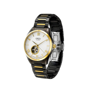 Orzu Watches - Automatic - White Gold Steel Bracelet