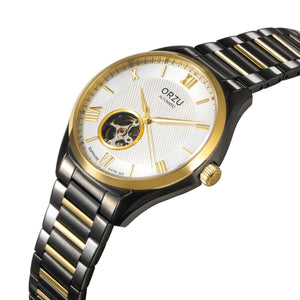 Orzu Watches - Automatic - White Gold Steel Bracelet