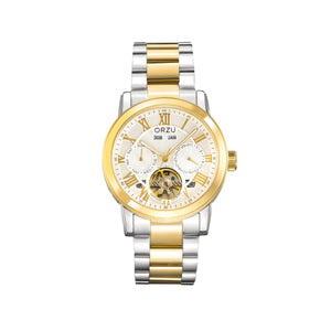 Orzu Watches - Automatic - White Gold Steel Bracelet