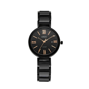 Orzu Watches - ORZU Analog Black Dial Women's Watch