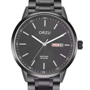Orzu Watches - ORZU Analog Day Date Black Dial Men's Watch