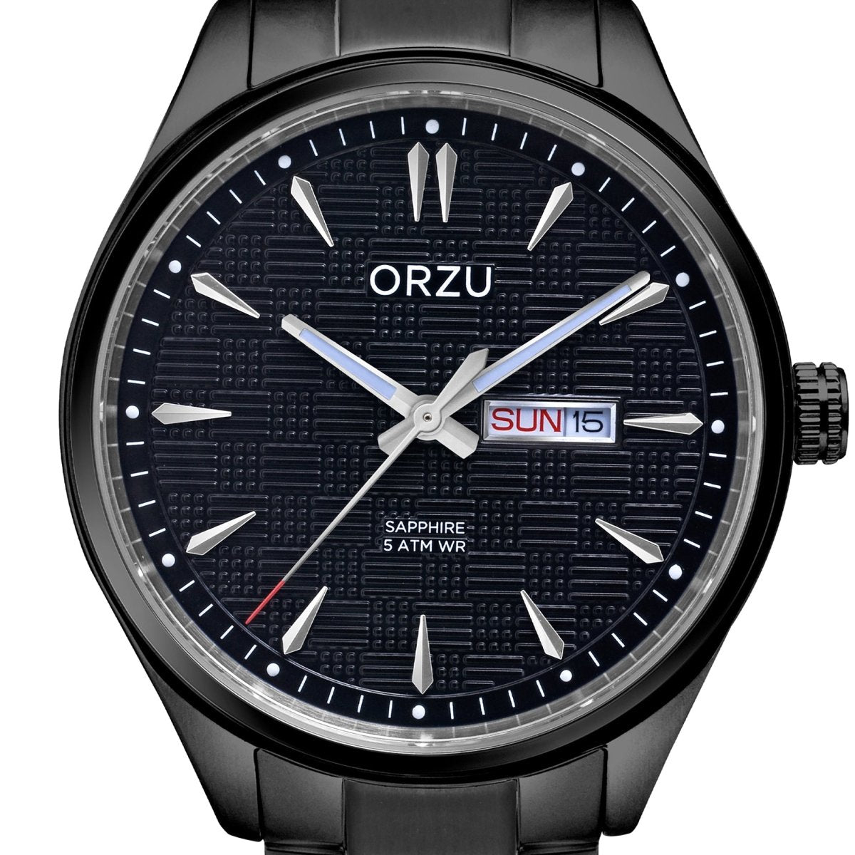 Orzu Watches - ORZU Analog Day Date Black Dial Men's Watch