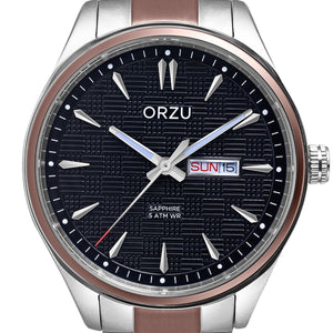 Orzu Watches - ORZU Analog Day Date Black Dial Men's Watch