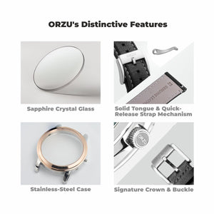 Orzu Watches - ORZU Analog Day Date Black Dial Men's Watch