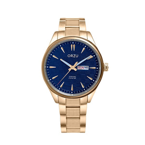 Orzu Watches - ORZU Analog Day Date Blue Dial Men's Watch