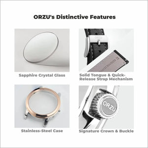 Orzu Watches - ORZU Analog Day Date Blue Dial Men's Watch