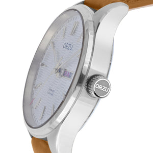Orzu Watches - ORZU Analog Day Date Silver Dial Men's Watch