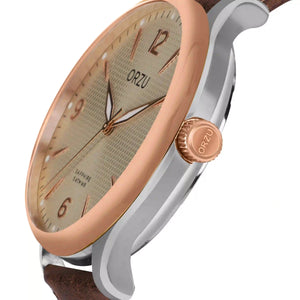 Orzu Watches - ORZU Analog Gold Dial Men's Watch