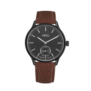 Orzu Watches - ORZU Analog Off Set Black Dial Men's Watch