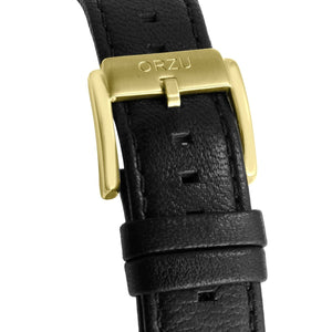 Orzu Watches - ORZU Analog Off Set Black Dial Men's Watch