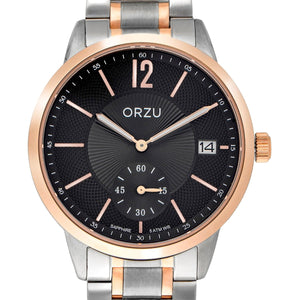 Orzu Watches - ORZU Analog Off Set Black Dial Men's Watch