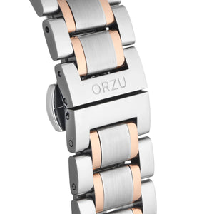 Orzu Watches - ORZU Analog Off Set Black Dial Men's Watch