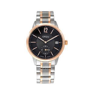 Orzu Watches - ORZU Analog Off Set Black Dial Men's Watch
