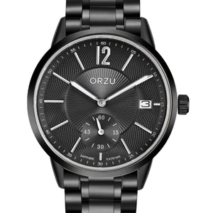 Orzu Watches - ORZU Analog Off Set Black Dial Men's Watch