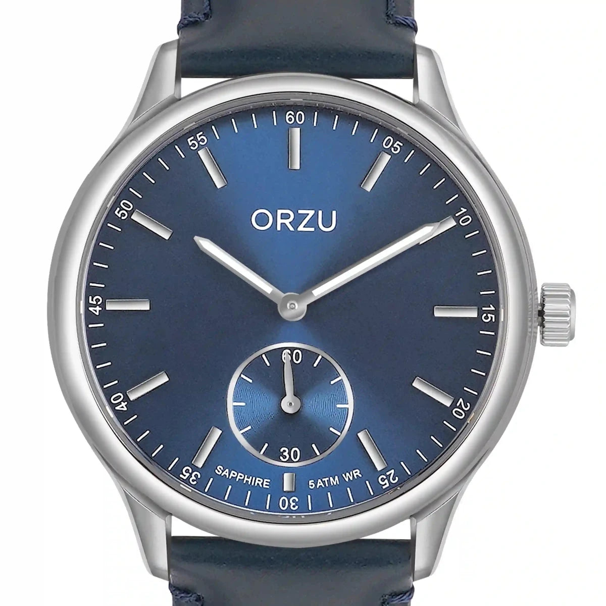 Orzu Watches - ORZU Analog Off Set Blue Dial Men's Watch