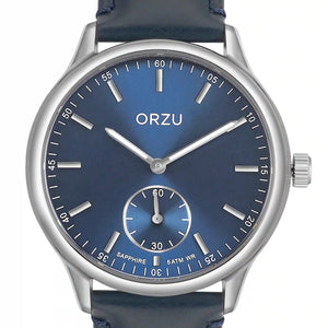 Orzu Watches - ORZU Analog Off Set Blue Dial Men's Watch
