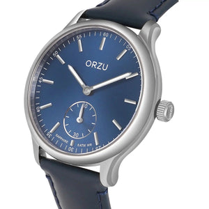 Orzu Watches - ORZU Analog Off Set Blue Dial Men's Watch