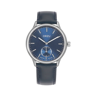 Orzu Watches - ORZU Analog Off Set Blue Dial Men's Watch