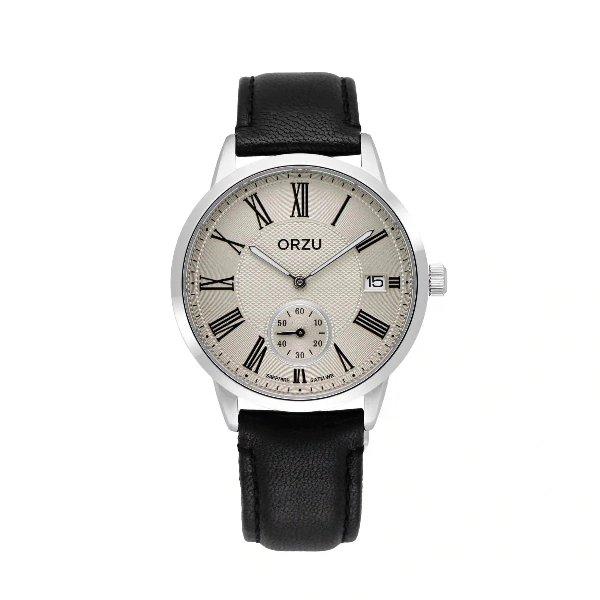 Orzu Watches - ORZU Analog Off Set White Dial Men's Watch