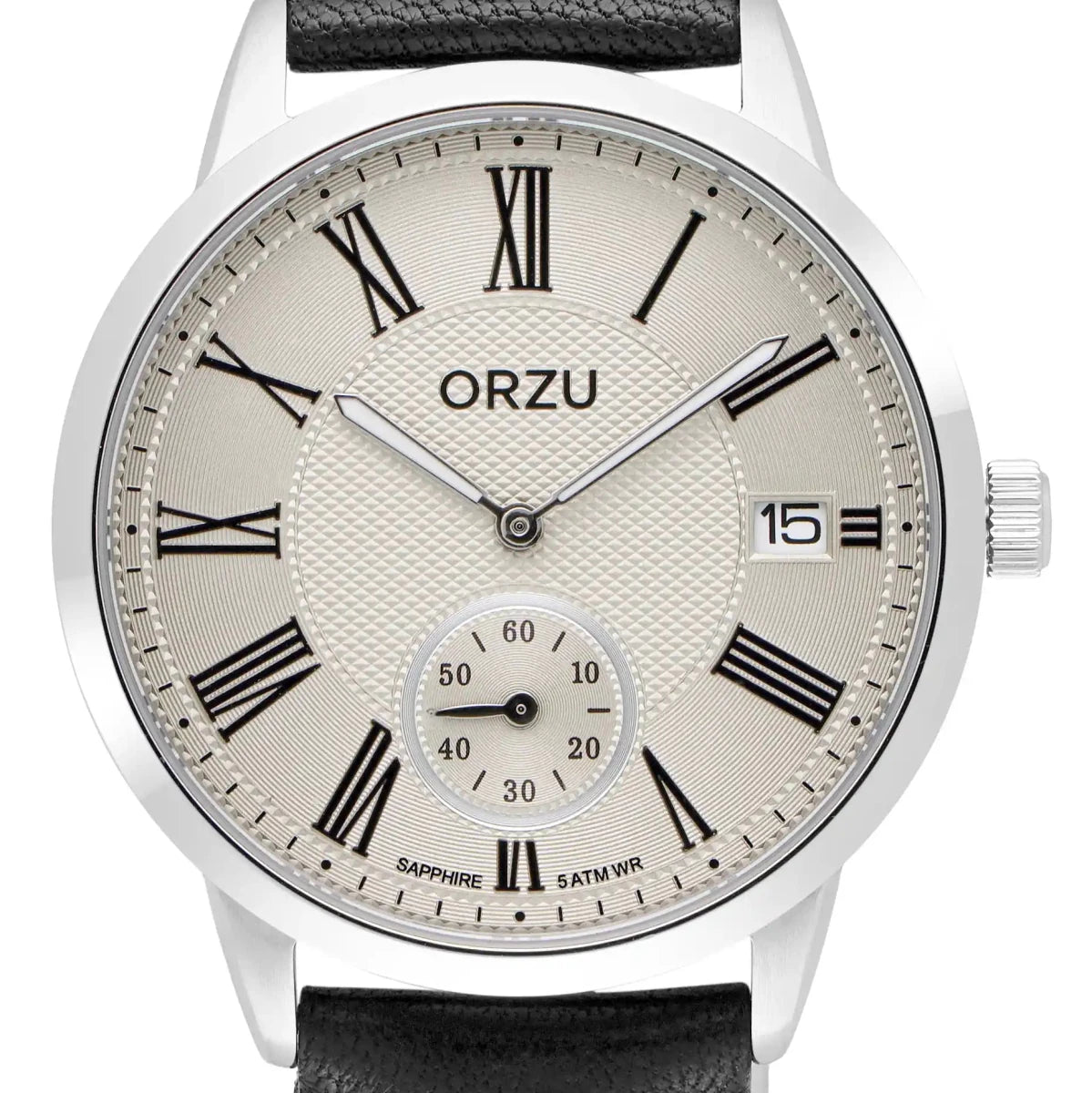 Orzu Watches - ORZU Analog Off Set White Dial Men's Watch
