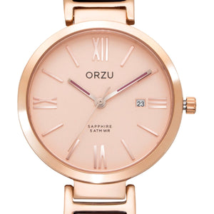 Orzu Watches - ORZU Analog Rose Gold Dial Women's Watch