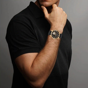 Orzu Watches - ORZU Automatic Black Dial Men's Watch