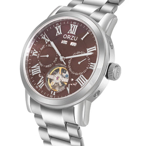 Orzu Watches - ORZU Automatic Brown Dial Men's Watch