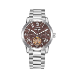 Orzu Watches - ORZU Automatic Brown Dial Men's Watch