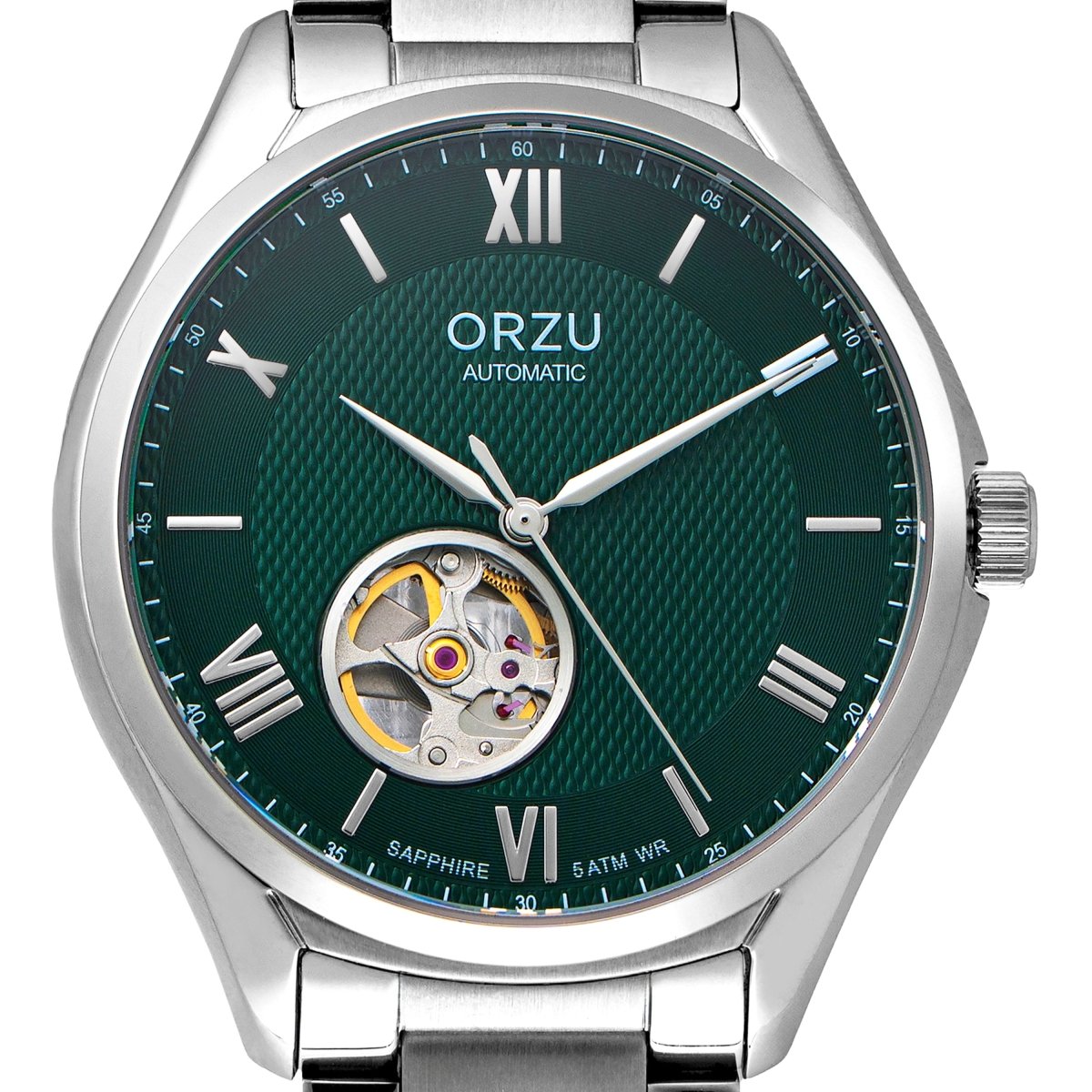 Orzu Watches - ORZU Automatic Green Dial Men's Watch