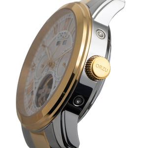 Orzu Watches - ORZU Automatic White Dial Men's Watch