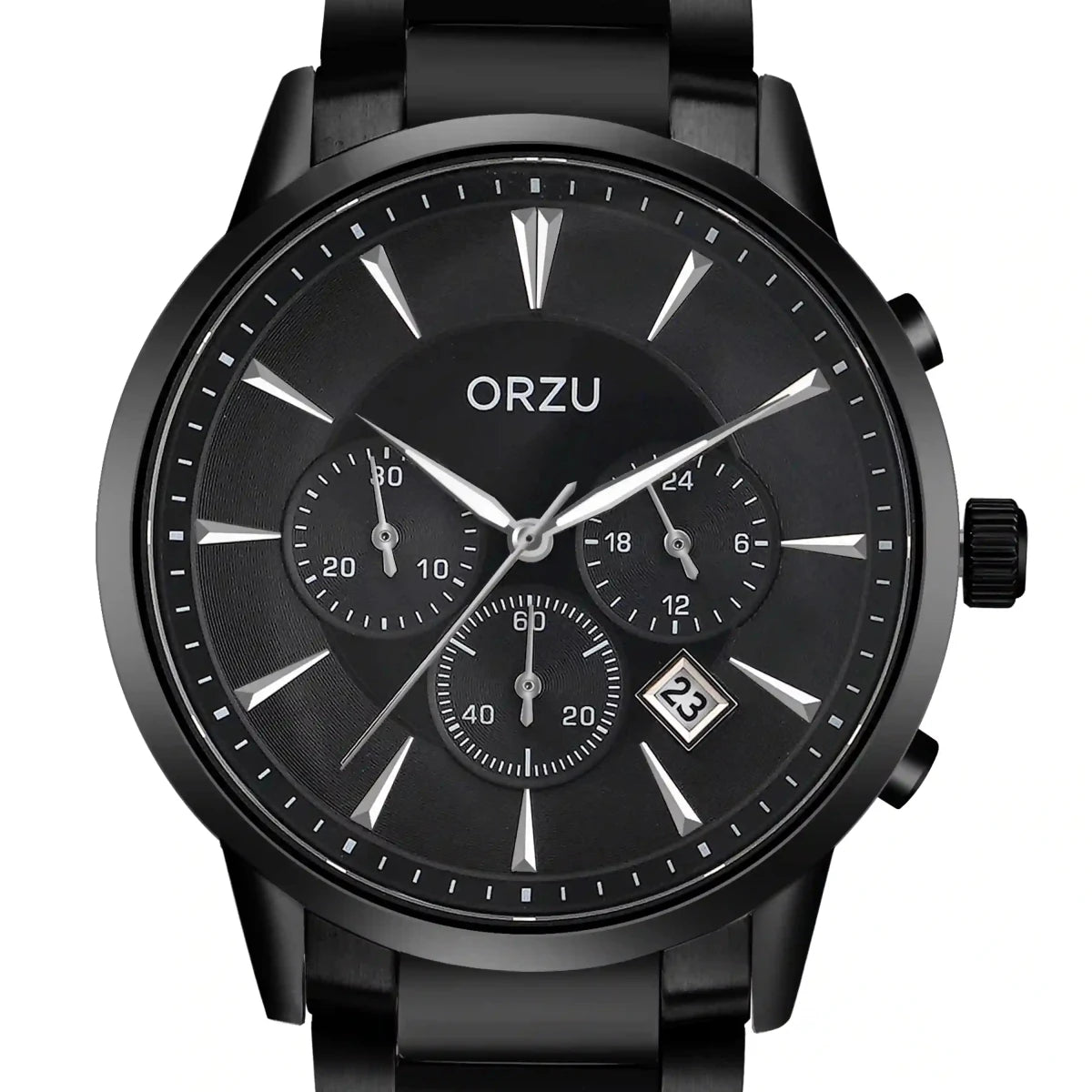 Orzu Watches - ORZU Chronograph Black Dial Men's Watch