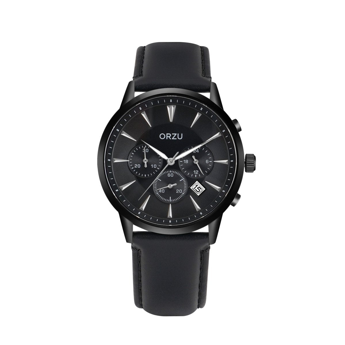 Orzu Watches - ORZU Chronograph Black Dial Men's Watch