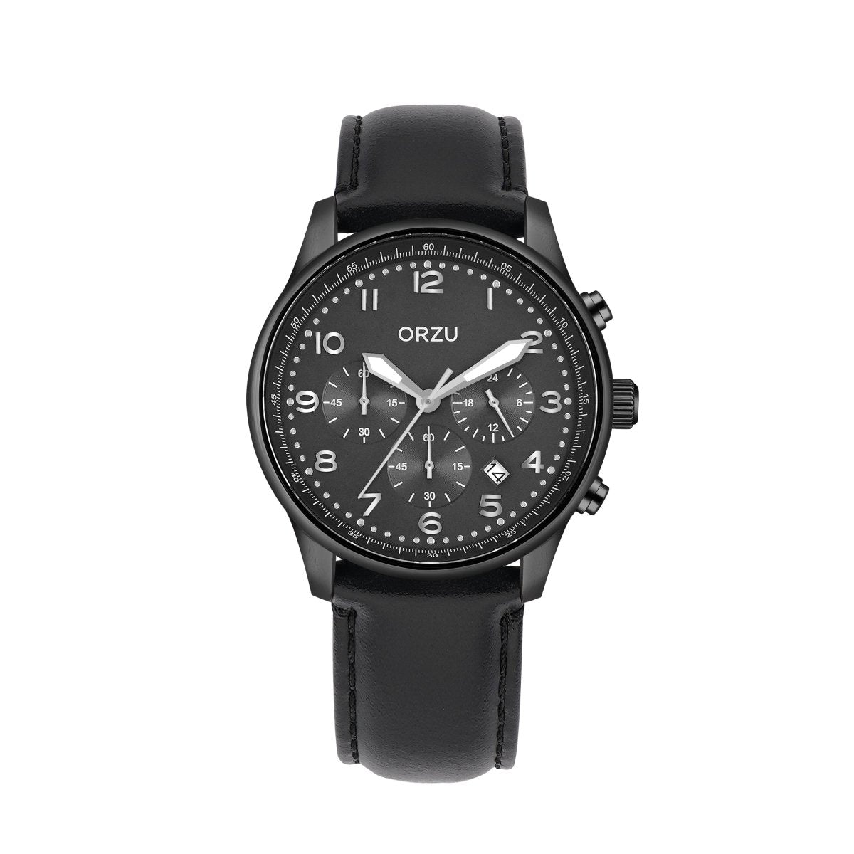 Orzu Watches - ORZU Chronograph Black Dial Men's Watch
