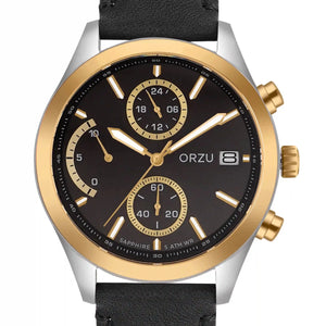 Orzu Watches - ORZU Chronograph Black Dial Men's Watch