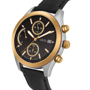 Orzu Watches - ORZU Chronograph Black Dial Men's Watch