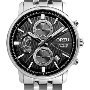 Orzu Watches - ORZU Chronograph Black Dial Men's Watch