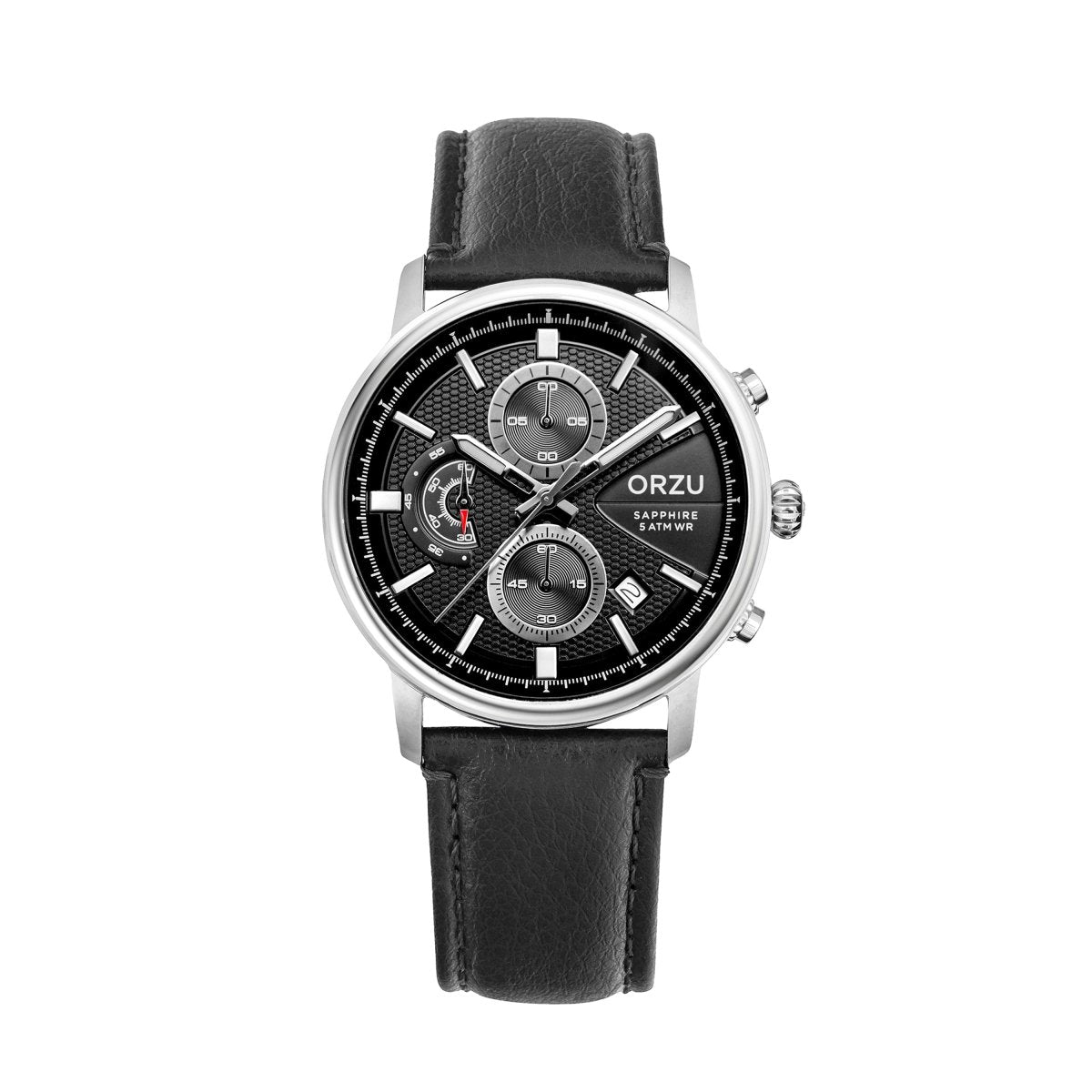 Orzu Watches - ORZU Chronograph Black Dial Men's Watch
