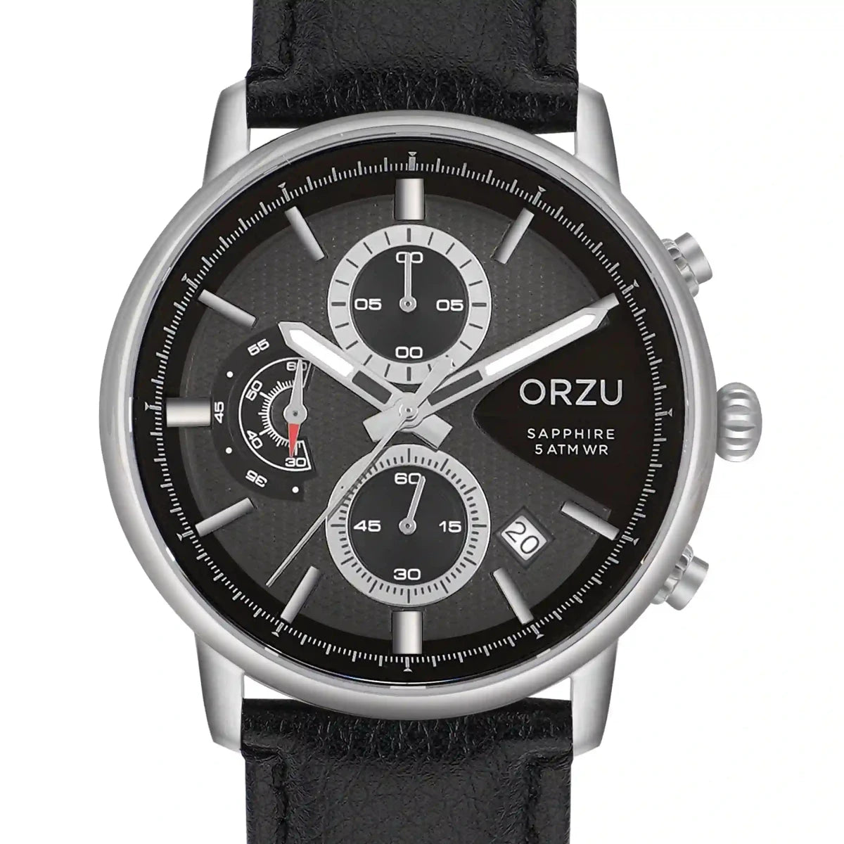 Orzu Watches - ORZU Chronograph Black Dial Men's Watch