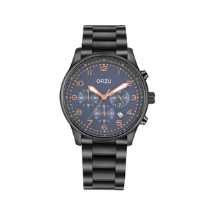 Orzu Watches - ORZU Chronograph Blue Dial Men's Watch