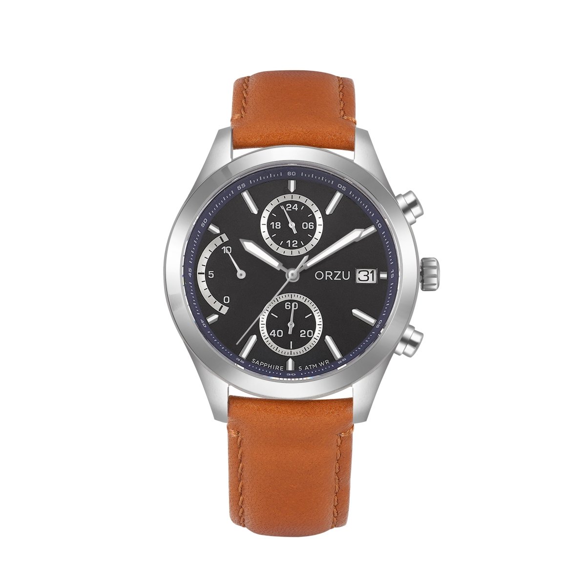 Orzu Watches - ORZU Chronograph Blue Dial Men's Watch