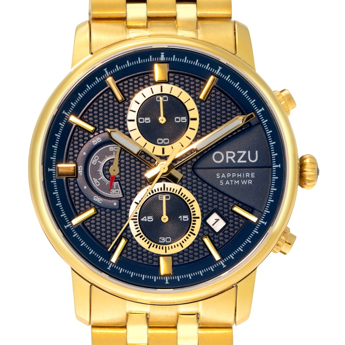 Orzu Watches - ORZU Chronograph Blue Dial Men's Watch