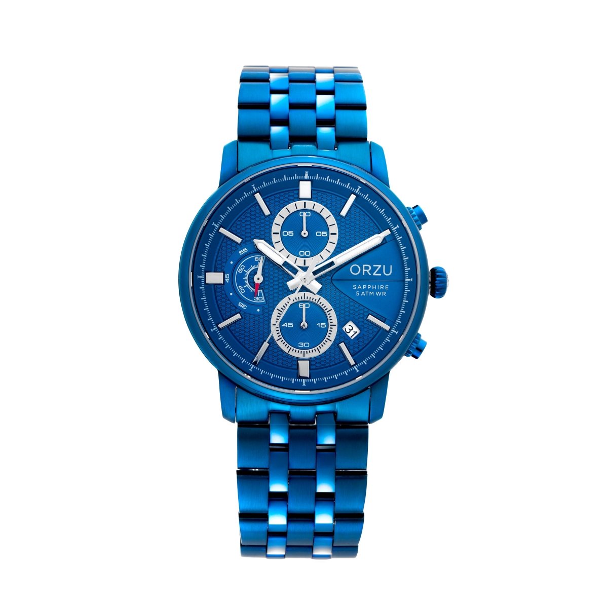 Orzu Watches - ORZU Chronograph Blue Dial Men's Watch