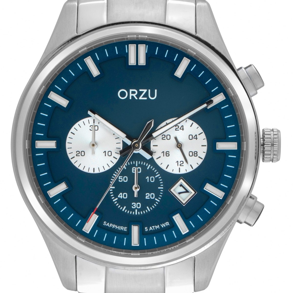 Orzu Watches - ORZU Chronograph Blue Dial Men's Watch