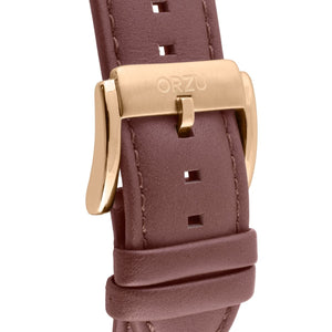 Orzu Watches - ORZU Chronograph Brown Dial Men's Watch