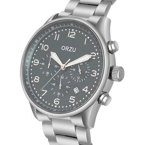 Orzu Watches - ORZU Chronograph Green Dial Men's Watch