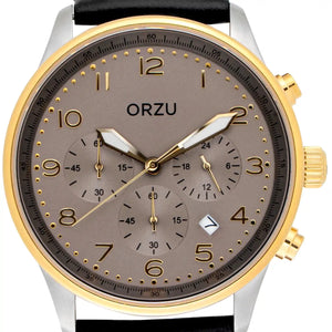 Orzu Watches - ORZU Chronograph Grey Dial Men's Watch