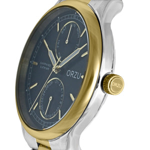 Orzu Watches - ORZU Multifunction Black Dial Men's Watch