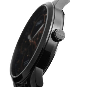 Orzu Watches - ORZU Multifunction Black Dial Men's Watch